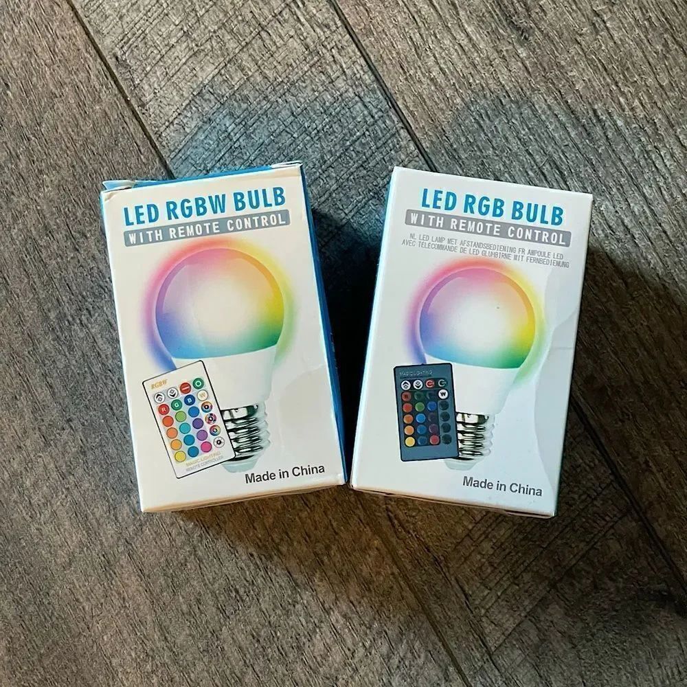Never opened LED 10 Watt RGBW Color Changing Bulb with Remote (battery included)